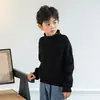 Nuevo Suéter Cálido de Lana para Niños Otoño e Invierno Cuello Alto Medio Suéter de Cachemir para Niños Medianos y Grandes Niñas Suéter para Bebé