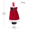 Nuevas decoraciones navideñas transfronterizas, que incluyen vestidos, túnicas, fundas para botellas de vino, vajilla creativa y artículos de decoración para el hogar, así como juegos de vino navideños