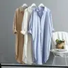 Envío Mismo Día: Camisa Blanca de Algodón y Lino para Mujer para Usar por Encima, Top Casual Holgado 2026, Camisa de Longitud Media