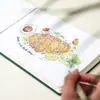 Set de Diario de Tela con Cubierta de Cuero para Niños, Mini Viaje Estudiante DIY Estilo Chino Especial Grande/Cuaderno de Acuarela