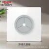 Panel de enchufe e interruptor Delixi placa grande cinco orificios pared aire acondicionado con lámpara tipo 86 16 A instalación empotrada 501 blanco