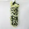 Flor Violeta Flor Colgante Violeta Colgante de Pared Boda Decoración del Hogar Flor de Glicina Decoración de Sala de Estar Flor Artificial de Seda
