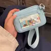 Bolsa de pulso porta-moedas com zíper, poliéster à prova d'água para esportes ao ar livre corrida bolsa de pulso