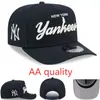 Boné de Beisebol Aa Atacado Transfronteiriço com Bordado, Chapéu Versátil Esportivo La Bico de Pato, Boné Protetor Solar Yankees Ajustável para Homens e Mulheres