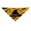 Pañuelo para mascotas transfronterizo estilo calabaza de Navidad Halloween accesorio para perro bufanda triangular lindo y adorable bufanda para el cuello de gato
