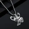 Moda Nova Exquisite Alta Qualidade Aço Inoxidável 304L Elemento Animal Forma Masculina e Feminina Personalizada Hip-Hop Pingente Colar