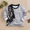 Sudadera de Manga Larga para Niño, Primavera y Otoño, Bebé, Estampado de Tigre y Tiranosaurio Rex, Ropa Infantil Transfronteriza, Estilo Europeo y Americano