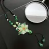 Cadena de suéter con colgante de Cheongsam, estilo largo, nuevo accesorio de moda Otoño/Invierno 2023, decoración de collar, adorno de joyería para mujer