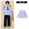 Uniforme de día deportivo para escuela primaria, camisa, estilo colegial, uniforme de clase, atuendo de logro académico, uniforme de coro, atuendo para actuación de porristas infantiles