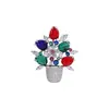 Broche de Cesta de Flores