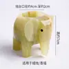 Suporte de Vela Pequeno Elefante de Jade Afegão Natural Incensário Ornamento Peça de Escultura em Formato de Coração Cubo de Jade Suporte de Vela Incensário Atacado