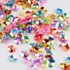 Estrellas, Copos de Nieve, Conchas, Lentejuelas Doradas de Lentejuela, Cuentas para Manualidades, Relleno de Arcilla de Cristal con Pegamento, Materiales Decorativos Hechos a Mano