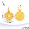 Esperando el colgante DIY de arena dorada con pequeños dijes, corazón incrustado de diamantes, globo, oso y deslumbrante cielo estrellado, accesorios de colgante de arena dorada para mujer