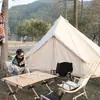 Tienda de Yurta de Algodón de Lujo Ligero con Chimenea para Camping al Aire Libre, Impermeable y a Prueba de Sol, Tienda de Algodón Engrosada para Múltiples Personas