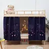 Cortinas Blackout Gruesas para Camas de Dormitorio de Estudiantes, Litera Superior para Niños, Litera Inferior para Niñas, Cortinas de Tela, Cortinas de Mesa, Cortinas para Cama de Dormitorio Universitario