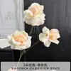 Decoración para el Hogar Floral Color Champagne para Mesa de Café de Sala de Estar, Arreglos Florales para Bodas, Decoración de Pared de Fondo para Bodas, Piezas de Arte con Flores Artificiales
