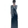 Top de punto hueco de manga larga estilo perezoso para mujer, Nuevo de verano 2026, Casual, holgado, versátil, con abertura, protector solar