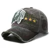 Boné de Baseball Vintage Estilo Europeu e Americano, Chapéu Casual para Esportes ao Ar Livre, Chapéu de Sol para Primavera e Outono, Bordado de Letra, Boné Bico de Pato Masculino