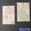 Cartão Padrão Dupla Face 9,5X14 Borda Ondulada com Furo Corrente para Celular Cartão de Trás DIY Pingente de Chaveiro Cartão de Papelão