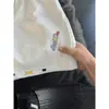 Pantalones de Chándal Casuales para Playa Estilo Retro Americano Corte Diagonal Bordados Pantalones Cortos Deportivos para Hombre Verano Resistentes de Pierna Ancha Pantalones de Cinco Puntos