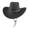 Chapéu de cowboy ocidental para mulheres, aba larga para proteção solar durante viagens nas regiões ocidentais, chapéu de cavaleiro de pradaria estilo retrô americano