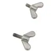 304 Perno Mariposa Accesorios para asta de bandera Acero Inoxidable Tuerca Mariposa Fija 304 Tornillo de Mano 10mm15mm