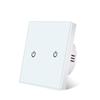 Tipo 86 Estándar Europeo Panel de Interruptor de Pared de Vidrio Templado Fuego Único Empotrado Oculto Interruptor Táctil Inteligente Venta al por Mayor