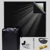 Cortinas Opacas Completas de Tela Oxford 420D Transfronterizas, Cortinas Opacas Portátiles, Protección Solar, Se Pueden Cortar a Medida DIY