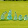 Micro Paisagem Luminosa Galinha Engraçada Feita à Mão Decorações de Carro Acessórios Resina Acessórios DIY Joias Pequenos Ornamentos