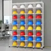 Prateleira Suporte para Capacete Prateleira de Colocação para Colocação de Capacete Prateleira Multifuncional Móvel para Canteiro de Obras Prateleira de Armazenamento Armário de Armazenamento