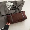 Bolso tote de gamuza de gran capacidad para mujer, bolso de hombro suave, bolso de axila para el trabajo y los desplazamientos, bolso vintage Maillard