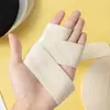 Cinta de Espiga de Algodón Puro Negra de 1-5 cm con Tiras para Borde de Cuello Trasero, Correas de Cinta de Algodón Blanco con Patrón Doble Blanqueado y Tiras de Ribete