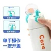 Taza Isotérmica con Tapa abatible Acero Inoxidable 316 Simple Portátil Taza para Beber Directamente Estudiante Alta Apariencia Botella de Agua para Deportes al Aire Libre