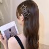 Estilo coreano estrela de cinco pontas strass BB clipe feminino de volta cabeça quebrada cabelo fixo hairpin franja testa lado grampo de cabelo clipe lateral clipe