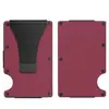 AMAZON AMAZON venta caliente aleación de aluminio RFID tarjetero para tarjetas tarjetero anti-robo cepillo tarjeta de crédito tarjeta bancaria cartera