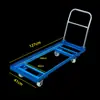 Carro pequeño para fregadero, carretilla plegable, carretilla de mano plegable, carro de carga para el hogar, carro de manipulación de carga, carro de mano portátil para paquetería