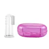 Escova de Dedo para Pet Escova de Dente para Pet Escova de Dente de Silicone Conjunto de Escova de Dedo para Filhote Gato Dedo Escova de Dedo para Pet 6