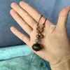 Em Estoque Corrente de Suéter com Pingente de Planta Estilo Floresta de Bolotas e Frutas Secas Acessório Longo para Homens e Mulheres Tricô Manual de Algodão e Linho Colar