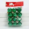 Bola de Navidad de dragón y tigre al por mayor transfronteriza 3 cm Bola colgante para decoración de árbol de Navidad bola brillante mate con purpurina Día de Año Nuevo
