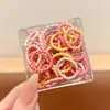 Elásticos de Cabelo Fofos e Versáteis do Tamanho de um Polegar, Cordões de Cabelo Doces e Frescos para Crianças, Elásticos Pequenos de Alta Elasticidade e Duráveis, Acessórios de Cabelo para o Início da Primavera