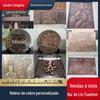 Relevo de Cena de História de Celebridade Moderna em Cobre, Forjamento de Cobre Púrpura, Parede de Relevo de Engenharia em Cobre, Escultura em Cobre com Design Personalizado