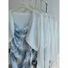 Chal Blanco Pequeño, Cárdigan de Punto de Seda Helada con Protección Solar, Cubierta Fina de Verano para Mujer, Top Corto, Ropa de Abrigo, Camisa para Aire Acondicionado