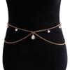 Joyería transfronteriza europea y americana moda costura creativa colgante de mariposa cadena de cintura personalidad Moda accesorios cadena corporal bikini
