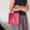 Bolsa Tote Pequena de Mão 2026 Novo Modelo Bolsa de Compras em Couro de Ovelha Tanning Vegetal Couro Macio Bolsa Casual Feminina Couro Genuíno Leve Bolsa Transversal