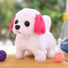 Lindo perro de peluche eléctrico, mascota artificial digital que ladra y mueve la cola, conejito de juguete para niños.