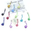 Llavero Colgante Bola Trenzada de Cordón de PU Creativo Elegante Simple Anillo para Llave de Coche Colgante para Bolso de Hombre y Mujer