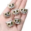 Cuentas acrílicas de animales de dibujos animados, gato, león pequeño, cuentas con agujero recto, accesorios de cuentas DIY hechos a mano para niños, venta caliente transfronteriza