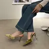 Zapatos de Mujer Chuyuji con Punta Fina 2026 Nuevos Zapatos de Primavera para Mujer para Combinar con Faldas, Elegantes Tacones Altos, Zapatos de Salón de Ante de Tacón Fino