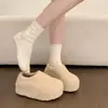 Suela gruesa interior elevador más terciopelo cálido totalmente cerradas Zapatos Birkenstock zapatos peludos mujer 2026 invierno nuevos botas de nieve zapatos de algodón