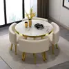 Mesa de reunião casual, mesa redonda pequena para varanda de cafeteria, mesa e cadeiras de jantar para recepção de escritório de vendas e loja, mesa de reunião de lazer